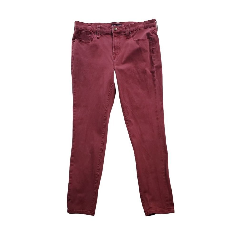J. Crew mercantile size 31 Skinny Leg Dark Pink Twill Pants